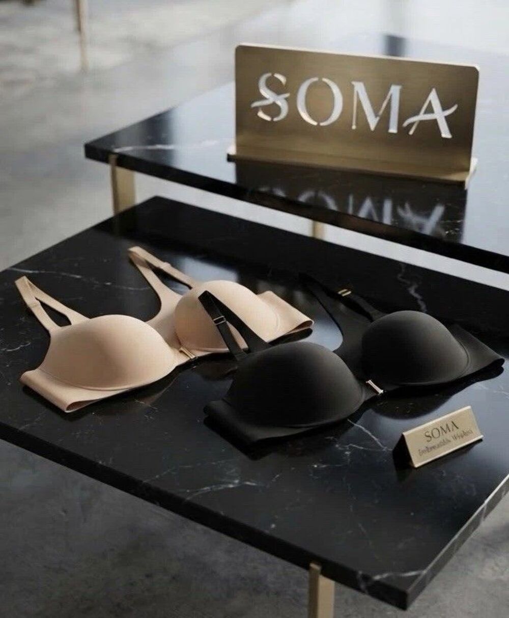 Soma  BUNDLE OF 2 Vanishing Back 360 Bra 36B Full Coverage Front Close  NWT